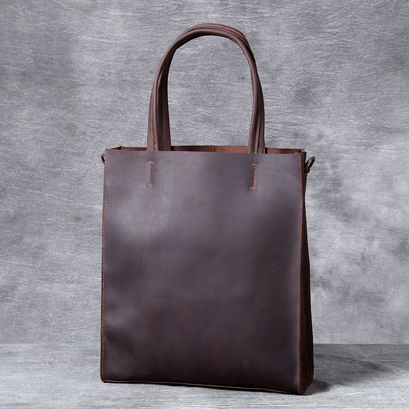 Leatherwork Workshop - Męska torba na ramię vintage z