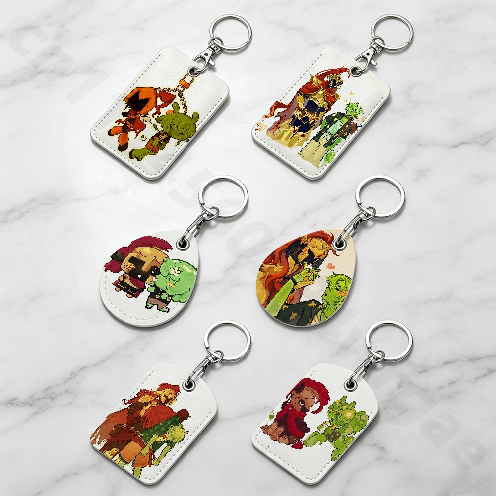 Leatherwork Keychain - S-Slimeknight D-D3rlord3 A-Avery Etui na klucze,