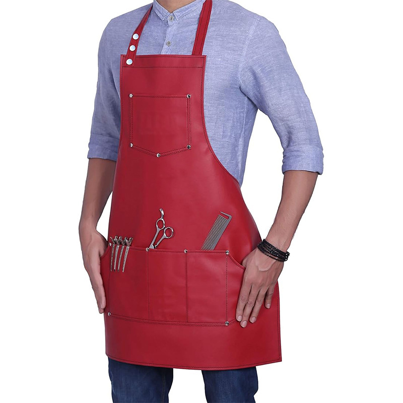 Leatherwork Workshop - Fartuch z ekoskóry, zawieszany na szyi,