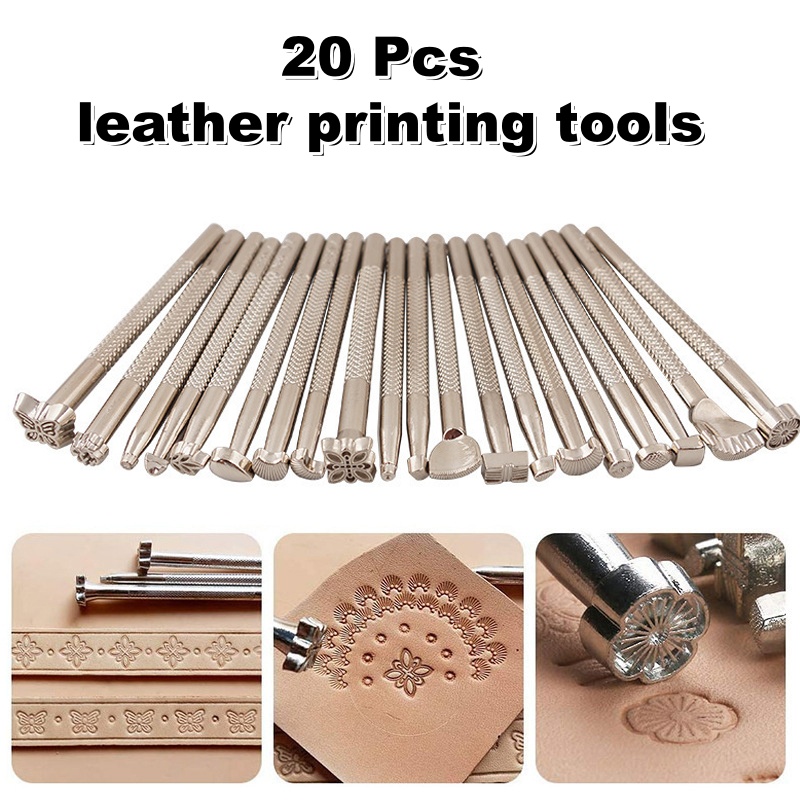 20 szt. Narzędzi do tłoczenia  – Leatherwork Tool Kit recenzja i cena