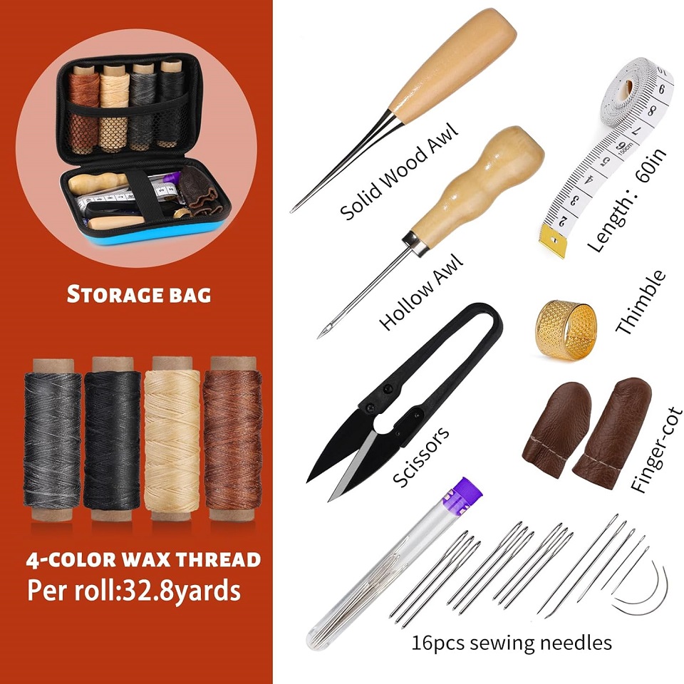 BUDDUR zestaw narzędzi do szyc – Leatherwork Tool Kit recenzja i cena
