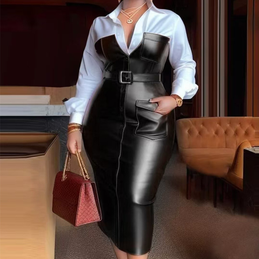 Sukienka damska ze sztucznej s – Leatherwork Midnight recenzja i cena