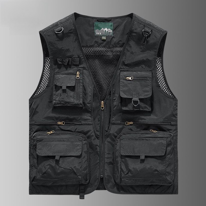 Wielokieszeniowa kamizelka rob – Leather Work Vest For Men recenzja i cena