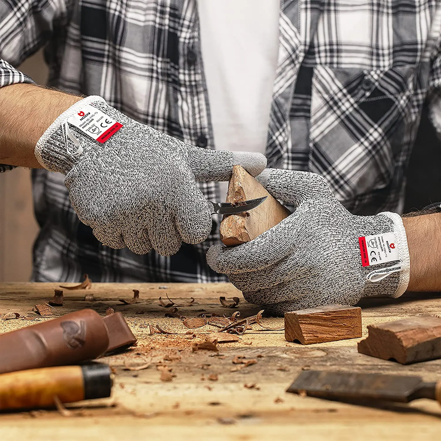 Rękawice odporne na przecięcia – Leatherworking Leveling recenzja i cena